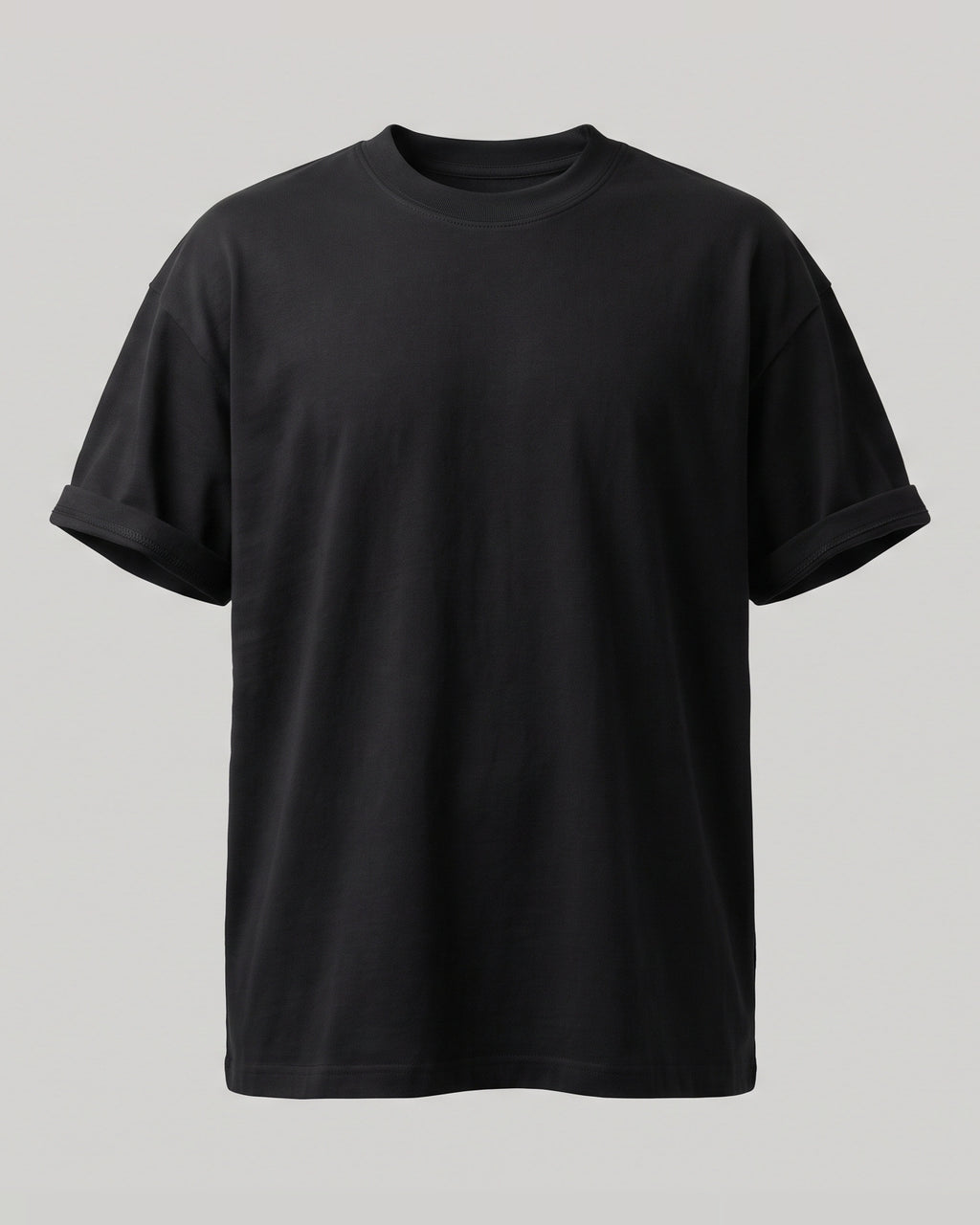 Black Over Sized T-Shirt with Medusa GG Print
