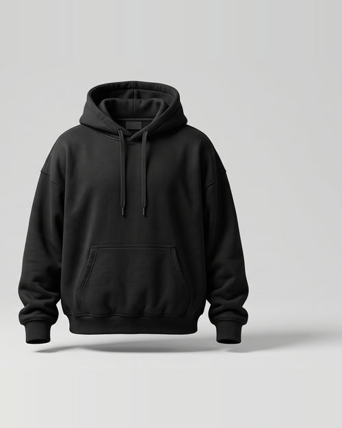 Black Over Sized Hoodie with Eyes Wide Shut Back Print