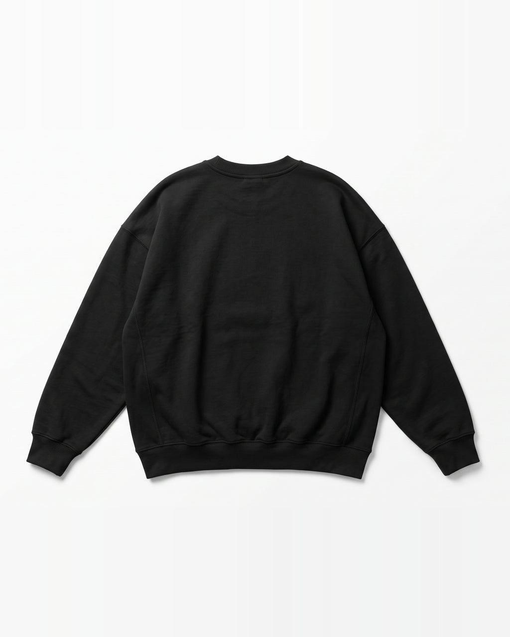 Black Oversized Sweatshirt with Brainwash Back Print