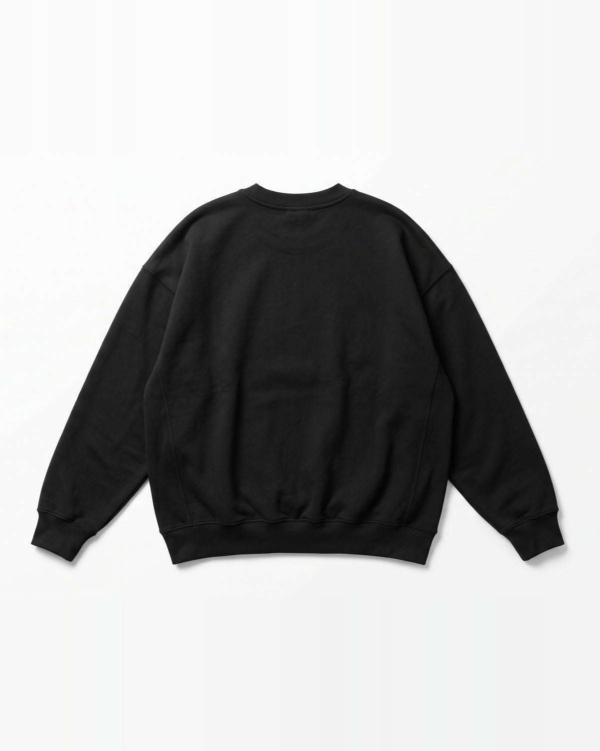 Black Oversized Sweatshirt with Brainwash Back Print