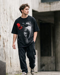 Oversized T-Shirt with Brainwash Back Print