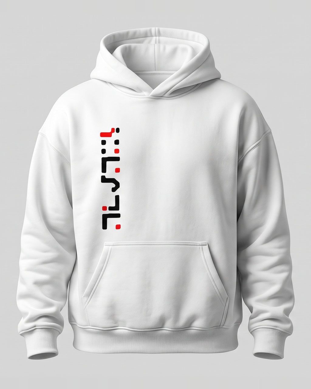 White Oversized Hoodie with Create Back Print