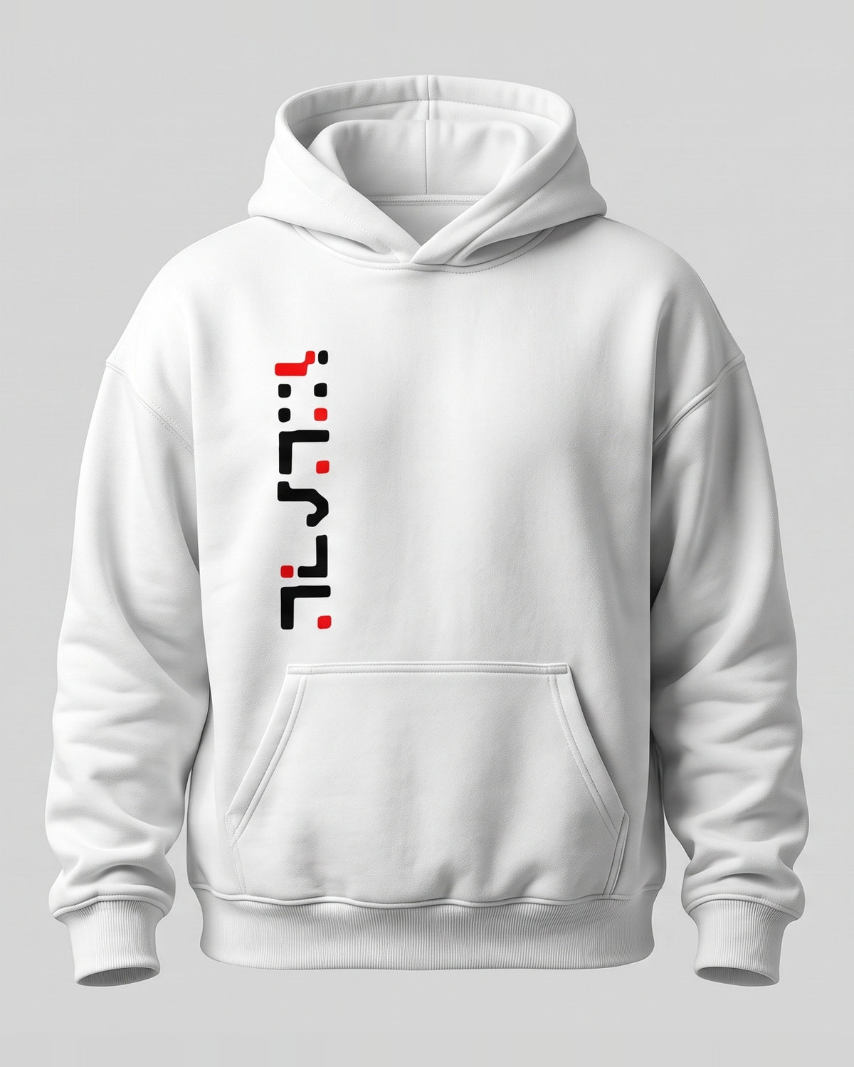White Oversized Hoodie with Create Back Print