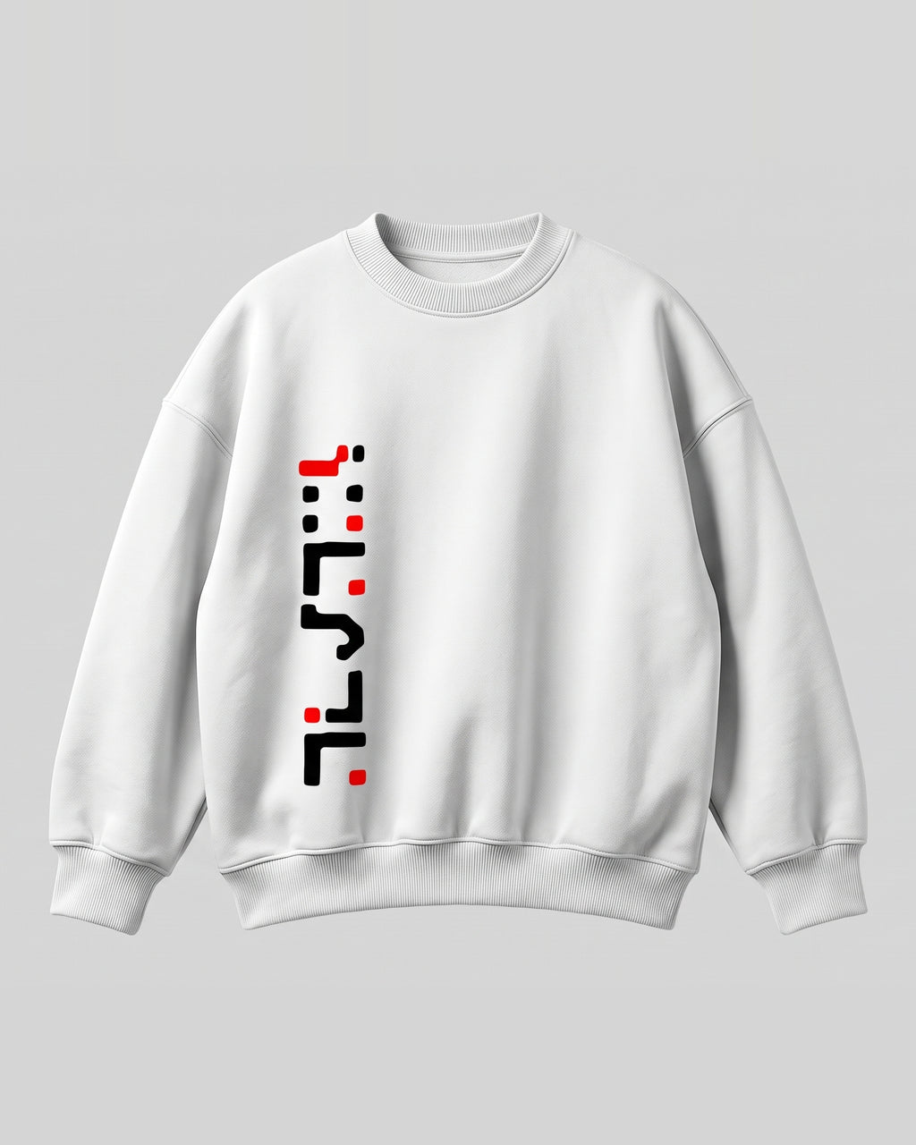 White Oversized Sweatshirt with Create Back Print
