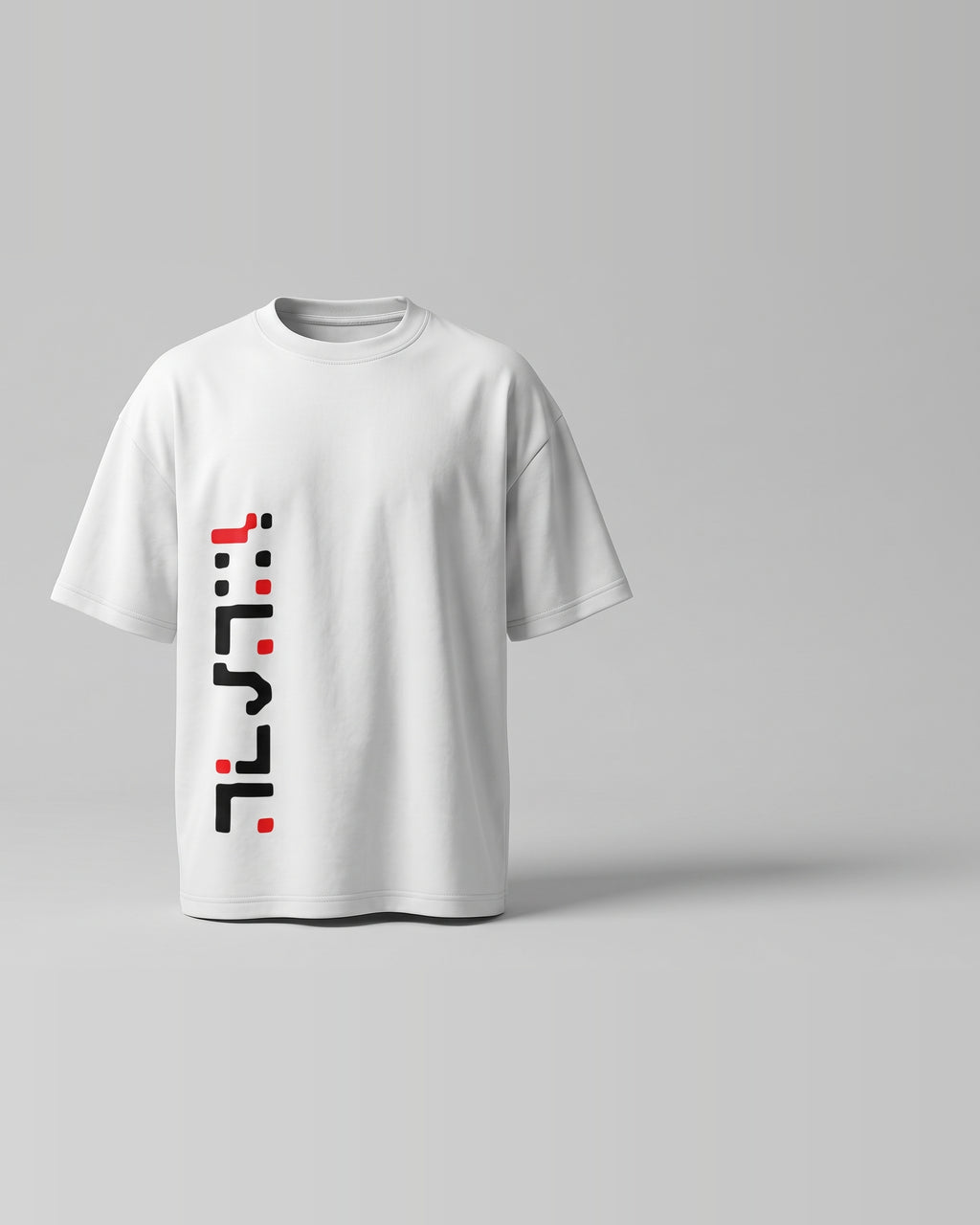 White Oversized T-Shirt with Create Back Print